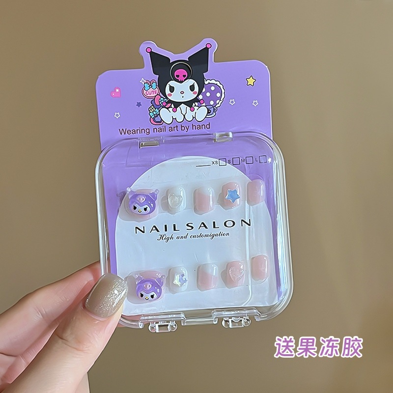 Niños parches de uñas super lindas chicas lindas usan pegatinas de dibujos animados de uñas seguras desmontables parches de uñas al por mayor image 74
