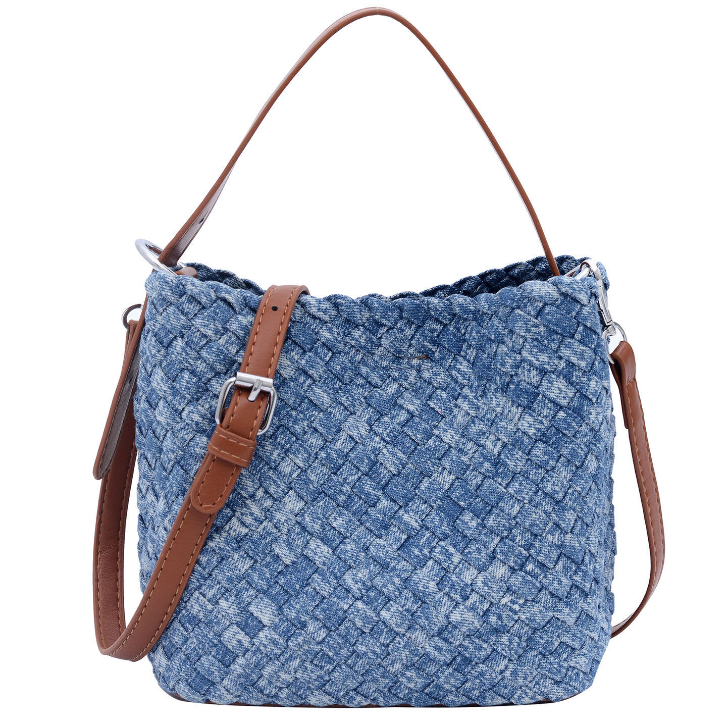 Bolsos de balde de mujer bolsos pequeños nuevos nichos bolsos de hombro 2026 moda casual coreana trenzada moda