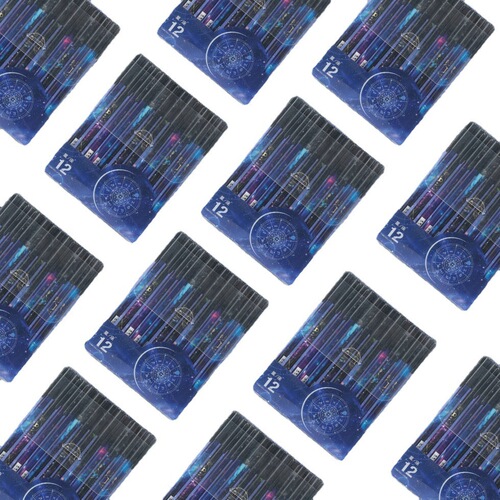 Creative stationery twelve constellations erasable pen easy to erase simple 0.5mm crystal blue charcoal black wholesale