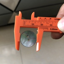 尺子雙刻度塑料測紐扣直徑卡尺配飾測長度學生迷你尺扣子測量工具
