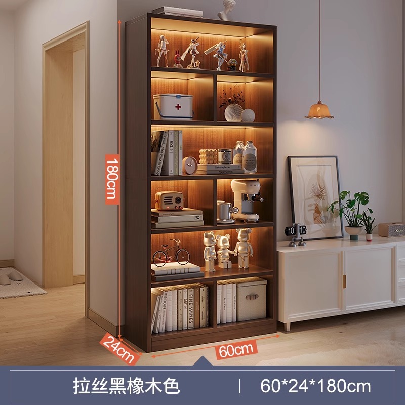 Armario de almacenamiento de varias capas junto al mueble de TV, armario de exhibición de sala de estar, estantería estrecha para el hogar, armario de almacenamiento para el dormitorio, armario de piso a techo