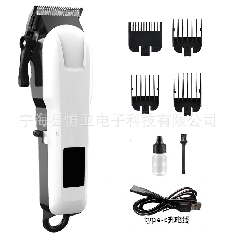 Nueva cortadora de cabello eléctrica t9 cortadora de cabello eléctrica cortadora de cabello calva cabeza de aceite cortadora de cabello de plástico cortadora de cabello al por mayor