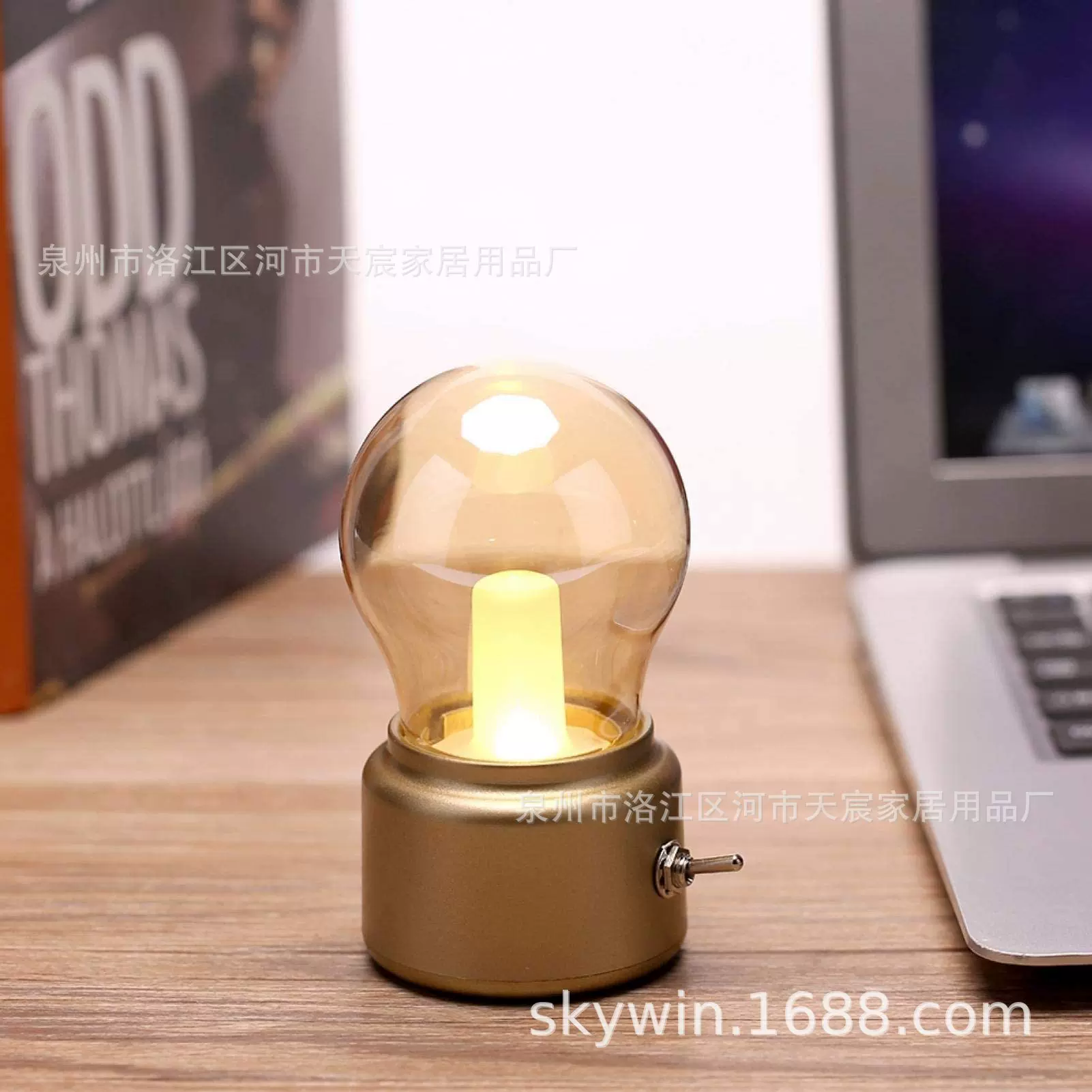 跨境酒吧怀旧小夜灯氛围USB可充电球泡灯复古拍照床头灯LED lamp