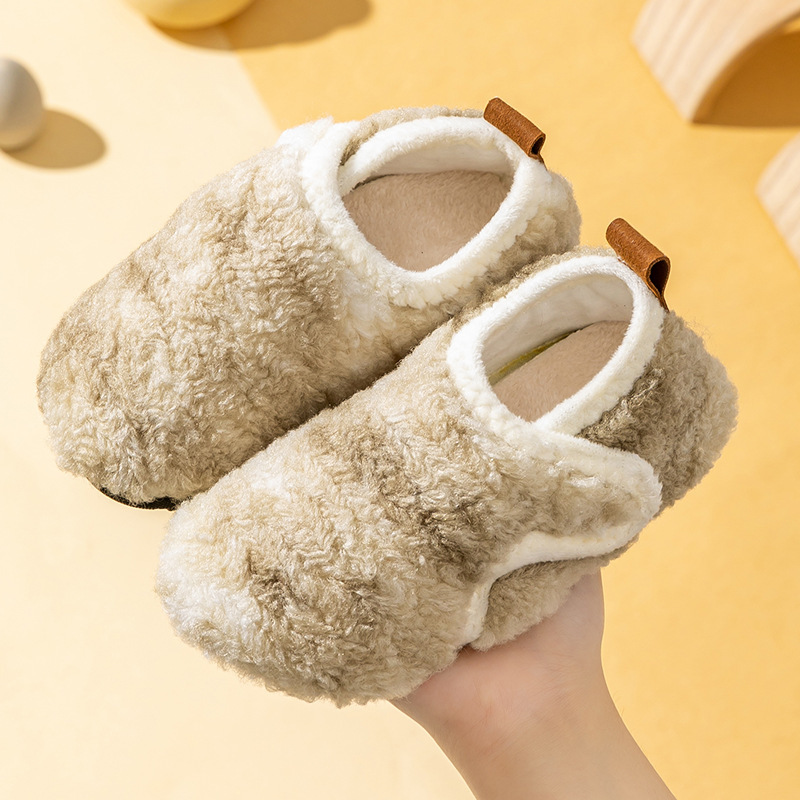 Children's Floor Socks, Non-Slip Soft-Soled Shoes, Adult Autumn and Winter Indoor Insulation Socks, Fleece-Lined and Thickeneded Baby Home Cotton Shoes