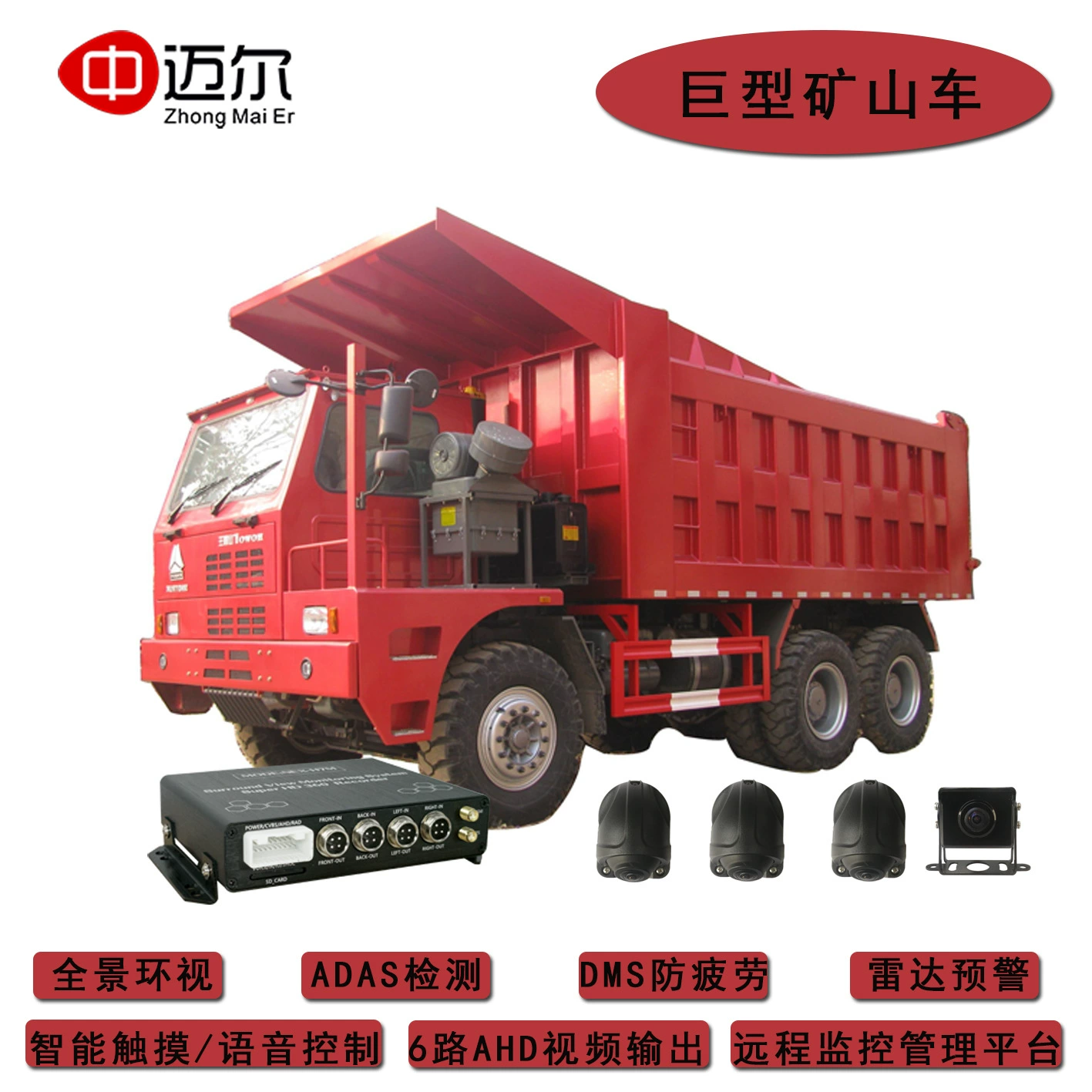 360-градусное Панорамное изображение, радарное Обнаружение слепой зоны начала шахты, трехмерный объемный визуальный Реверсивный мониторинг записи