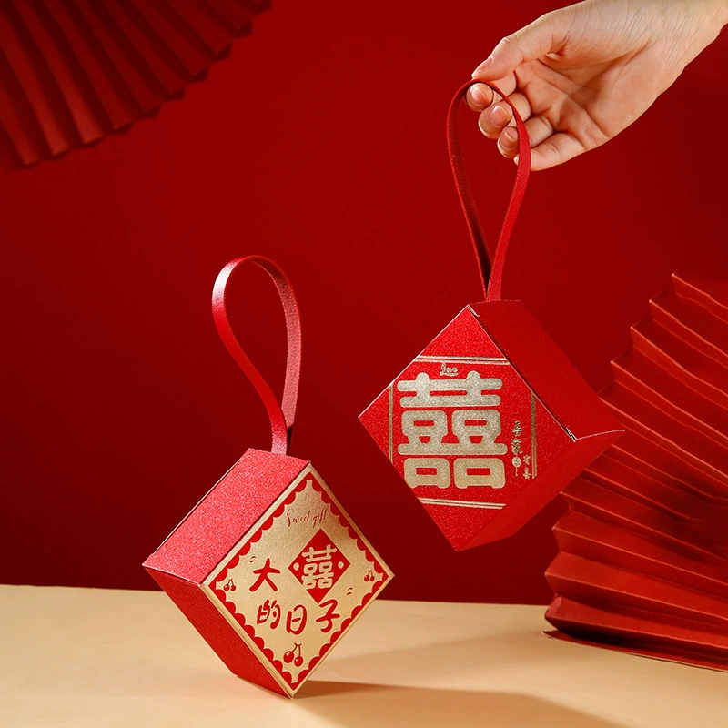 Креативный портативный 2023 Новая Свадебная коробка конфет Китайский стиль Свадебная сумка для конфет Национальная модная коробка для конфет Пустая коробка