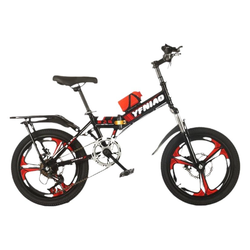 Детский складной горный велосипед для детей 6-9-10-14 лет с дисковыми тормозами и складной конструкцией с регулируемой скоростью.