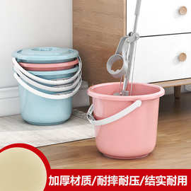 塑料储水洗衣桶家用加厚耐摔带盖玩具收纳桶学生宿舍儿童美术小桶
