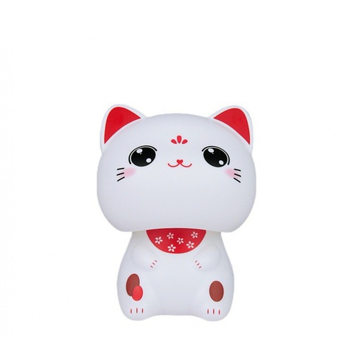 Solar-powered cute big-head lucky cat automatically nodding car decoration creative ornaments office New Year gifts