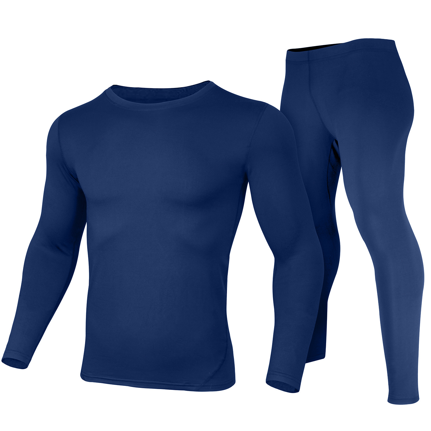 Herobiker ropa interior térmica traje de esquí la motocicleta apretado largo Johns invierno cuello redondo otoño