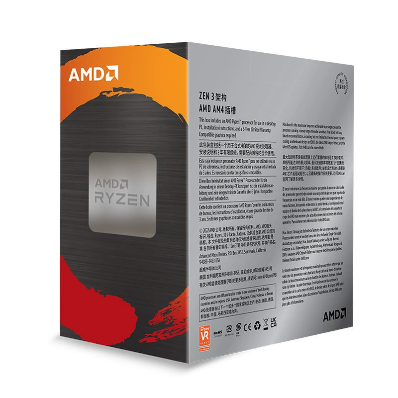 Процессор AMD 5000 Series Rylang R7 5800X3D, CPU, интерфейс AM4, разобранный/散装