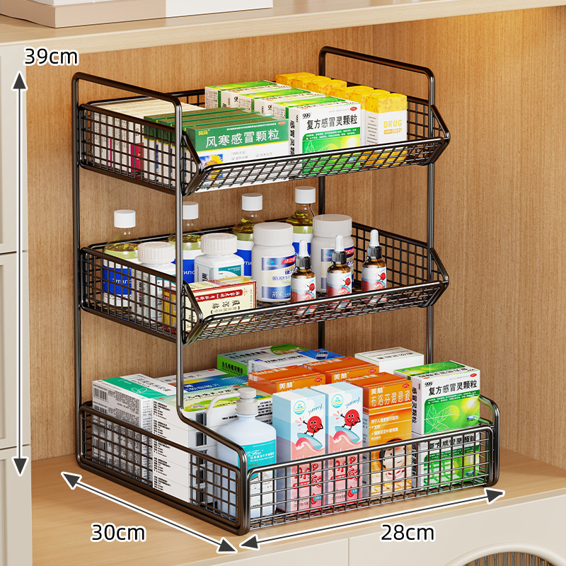 Caja Botiquín de Medicamentos de Hierro, Multiuso, para Medicamentos en el Hogar