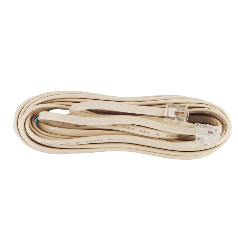 6P2C 5�׵绰ֱ�� 2о ��ɫ�绰�� ��о�绰ֱ�� 28AWG��ͭ �ɶ�