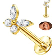 F 74996 Titanium Zirconia Piercing Jewelry ���崩����Ʒ
