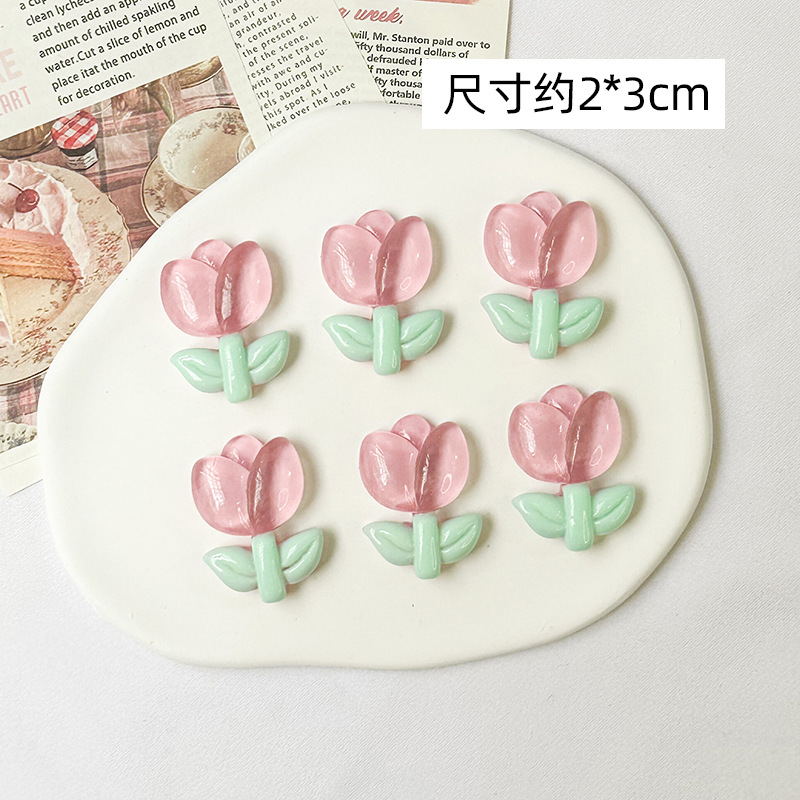 Diàndòngchē – Tulip Car Auto Parts and Accessories - tulip-pink-6-pcs-with-base-glue