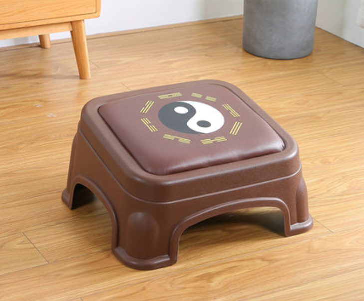 Adoración de arrodillarse para orar, plástico de arrodillarse para orar, casera, adorando a Buda, orando en forma de loto, taburete bajo, templo ancestral cuadrado