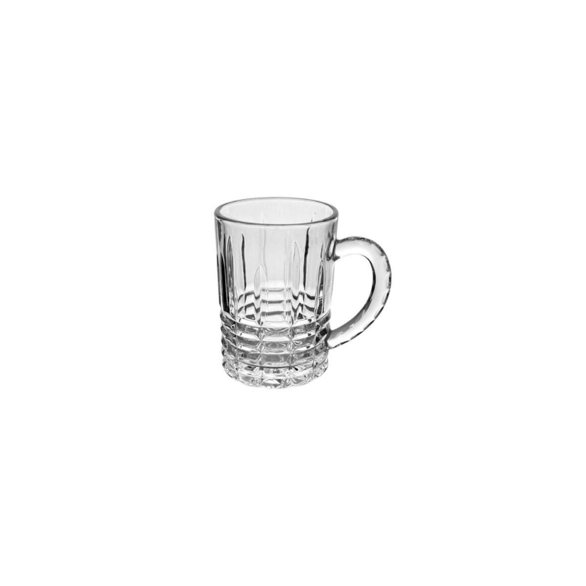 Spot al por mayor con mango de tazas de vidrio tazas de cerveza tazas de té tazas de jugo tazas de bebida tazas de impresión de logotipo de gran capacidad