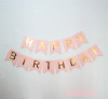 Calligraphy Birthday Alphabet Pull Flat Manufacturer Wholesale Fish Tail Birthday Happy Pull Flag Decoration Baby Party Products