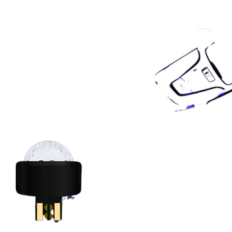 Luz de atmósfera recargable bola mágica USB controlada por voz lámpara de ritmo inalámbrica sin modificación lámpara de decoración interior