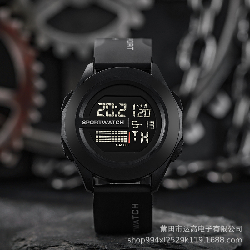 Foreign trade popular electronic watch for junior high school boys and girls students Waterproof high-looking simple cool electronic hand