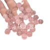 Quartz fuchsia beads jade, ice imitation