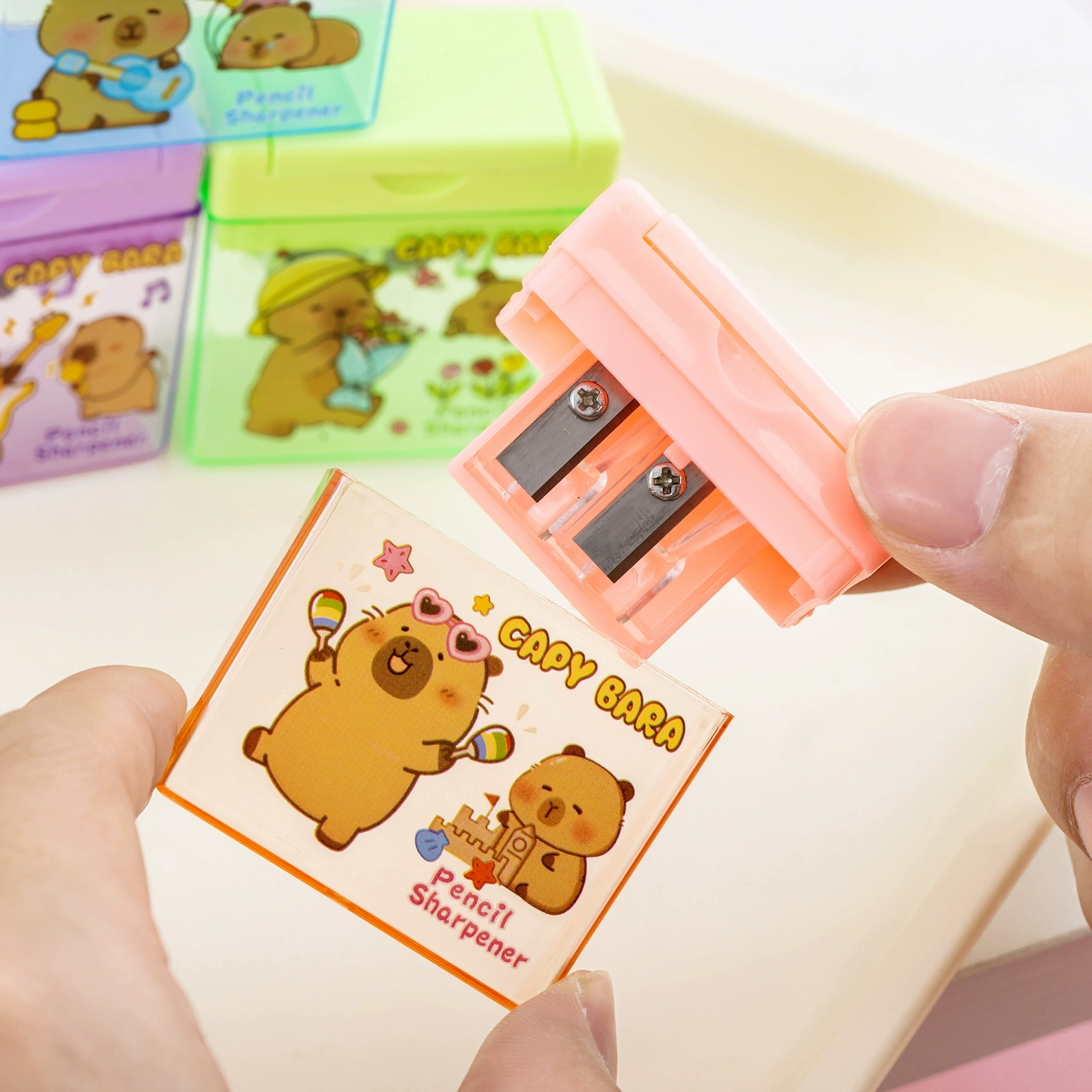 High quality small sharpener, handheld cute stationery, Birthday gift