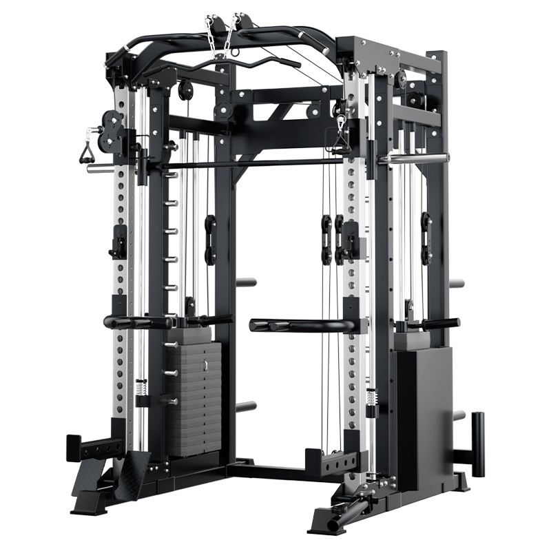 Máquina Smith profesional entrenador integral pórtico gimnasio multifuncional todo en un pájaro Gaola empuje horizontal