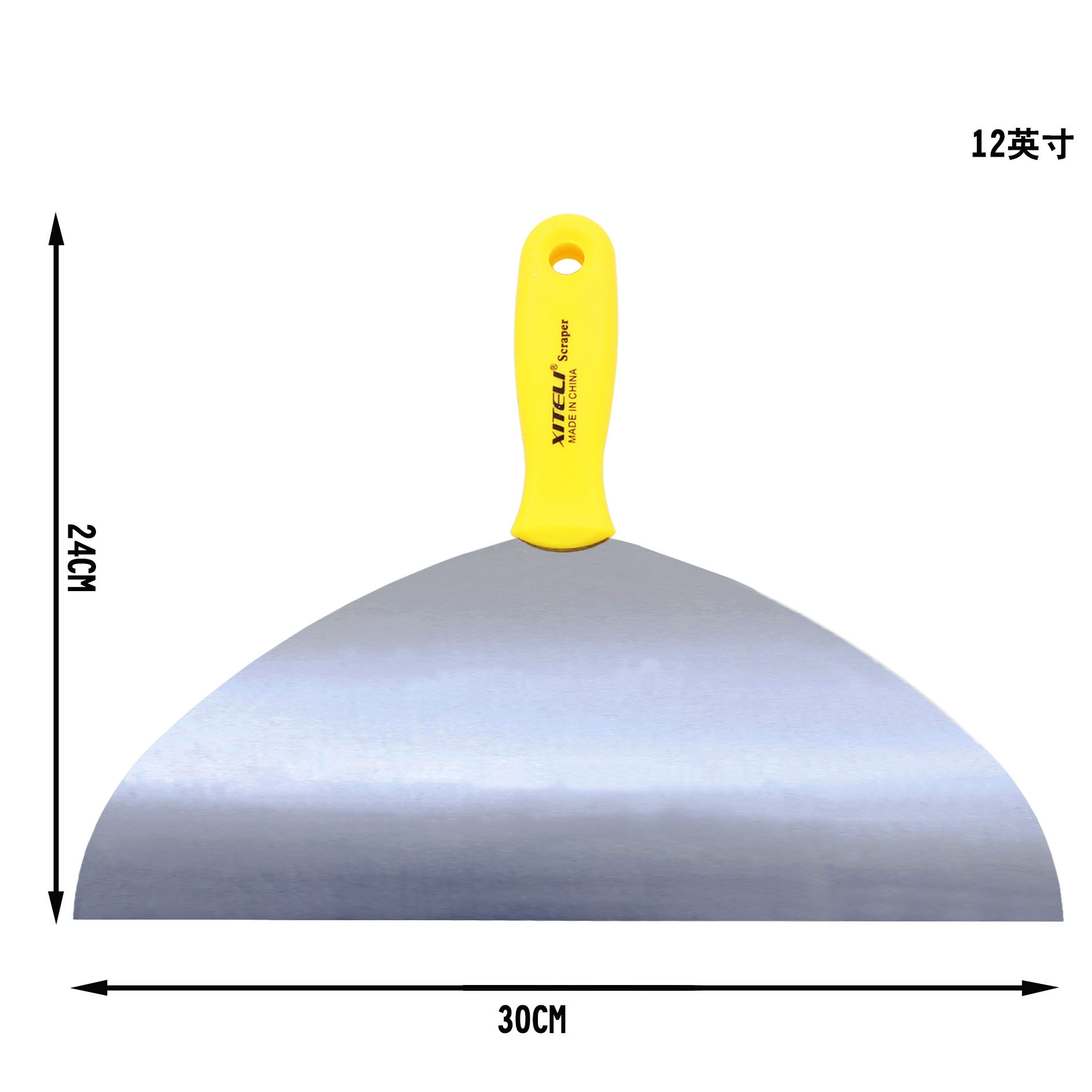 Superficie recorte herramienta 8521 espátula esmerilado limpieza raspador mango de plástico pala paleta raspador plano