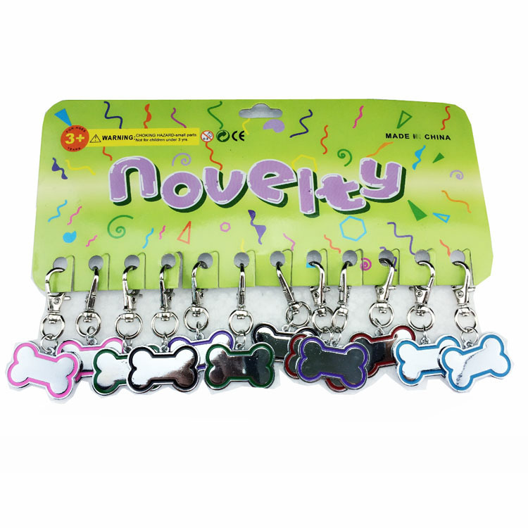 Nuevo collar de mascotas joyería goteo aceite hueso colgante anti-perdido identidad Etiqueta de perro aleación de zinc adornos letras láser