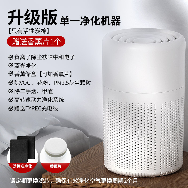 跨境空气净化器除甲醛家用房间桌面小型室内除臭宠物异味净化机|undefined