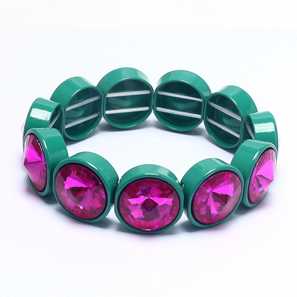 (Кросс-бордер торговля), эластичный ремешок, разноцветный кристал bracelet натуральный камень, бохо стиль, с камнем, (Физические)