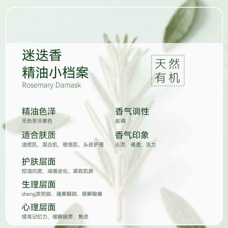 迷迭香单方精油 Rosemary essential oil  10ML|undefined