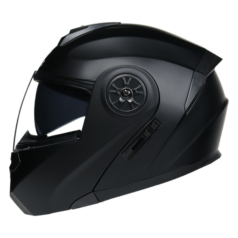 Casco abatible de doble lente para motocicleta, casco para vehículo eléctrico, casco integral antivaho de verano para hombre y mujer, casco de media motocicleta, adecuado para todas las estaciones