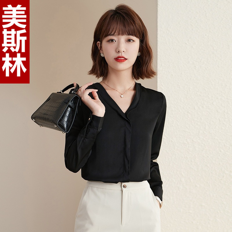2021 autumn and winter new women's shirt wholesale insurance sales business wear pullover shirt suit long sleeve overalls
