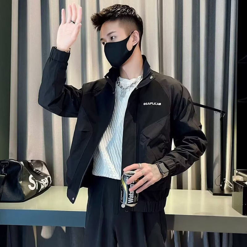 Trendy Brand Stylish Men's Jacket Spring and Autumn Casual Versatile Jacket New Men's Fashion Stylish Baseball Outerwear Trendy Brand Stylish Men's Jacket Spring and Autumn Casual Versatile Jacket New Men's Fashion Stylish Baseball Outerwear
