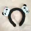 Чёрный (панда, цветы)