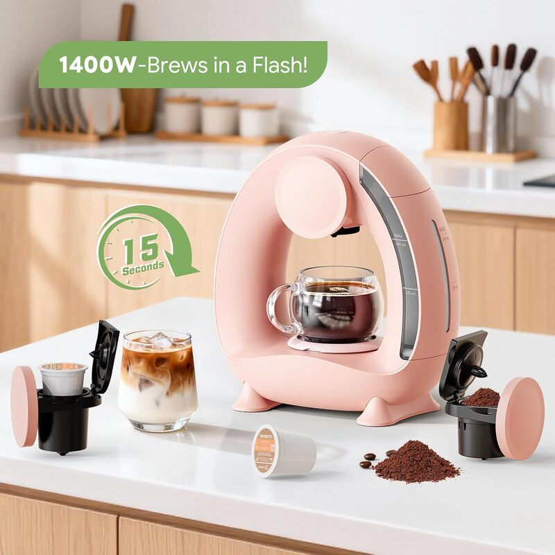 Manufacturer-customized 20-second preheating one-touch operation home office 2-in-1 silent extraction American-style coffee machine Manufacturer-customized 20-second preheating one-touch operation home office 2-in-1 silent extraction American-style coffee machine