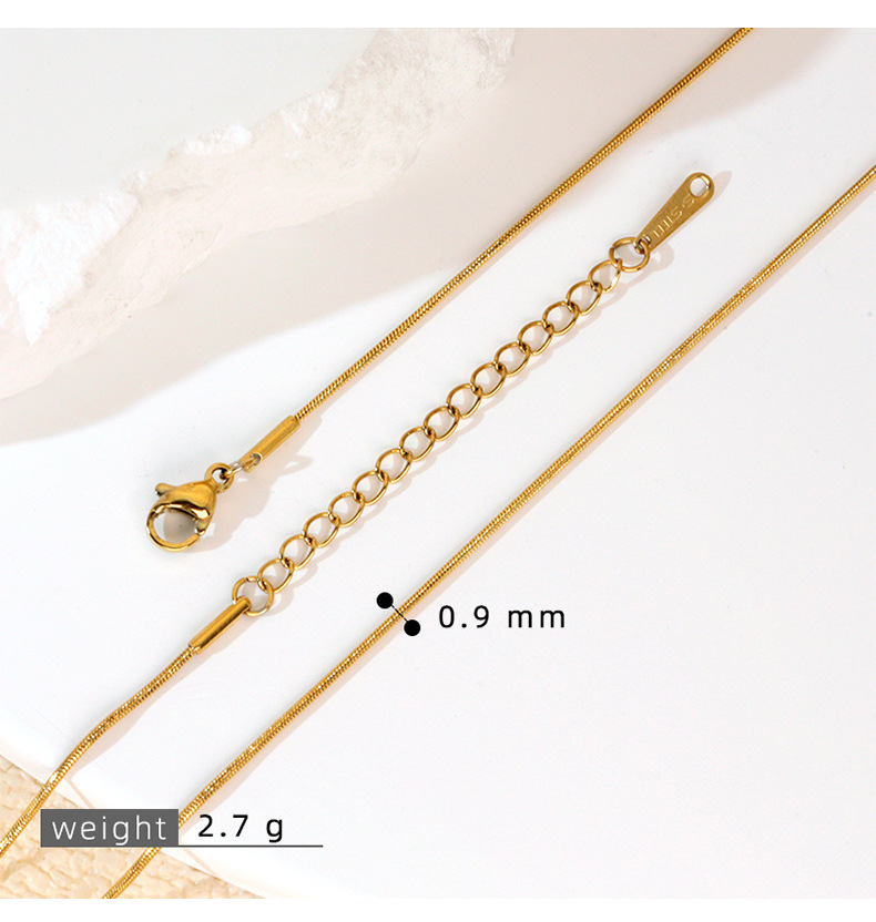 304 Stainless Steel Material 10 PCS/Package 304 Stainless Steel Ball Chain Cord In Chain Snake Chain Diameter 2mm Chain Necklace Chain IG Style Geometric