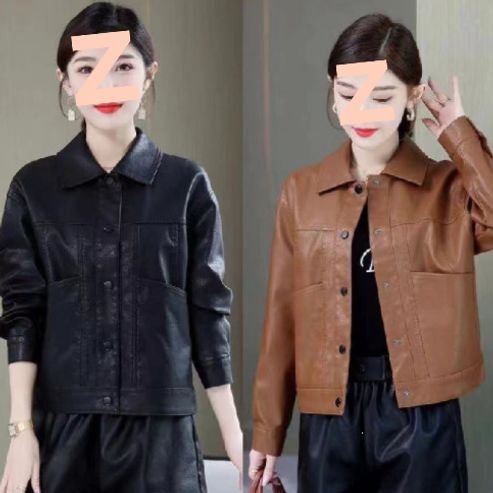 2026 New Model Non-Cracked Leather High-End Women's Fashionable Spring, Autumn, Winter Turn-Down Collar Ladies' Casual Fashion Leather Jacket Wholesale 2026 New Model Non-Cracked Leather High-End Women's Fashionable Spring, Autumn, Winter Turn-Down Collar Ladies' Casual Fashion Leather Jacket Wholesale