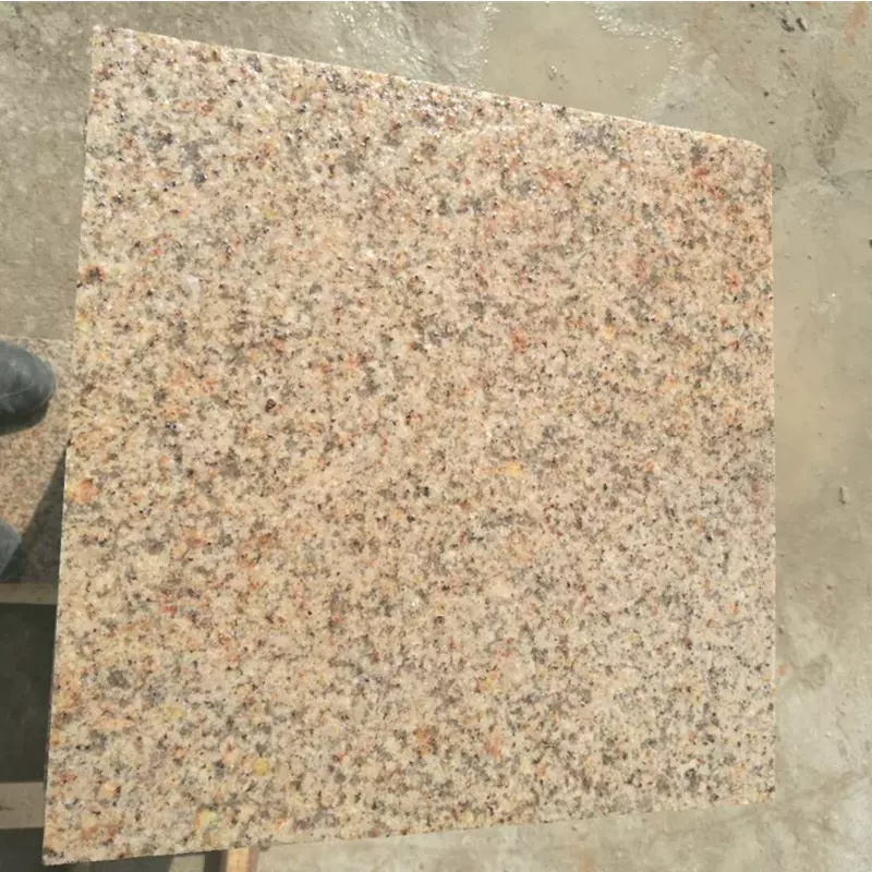 花岗岩黄锈石黄金麻新卡麦菊花黄荔枝面火烧面园林石材地砖