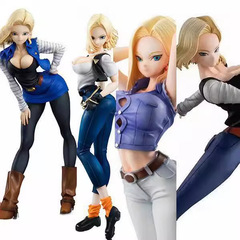 七龍珠 人造人18號 龍珠女孩1/2/3代 站姿 彎腰 盒裝手辦模型擺件