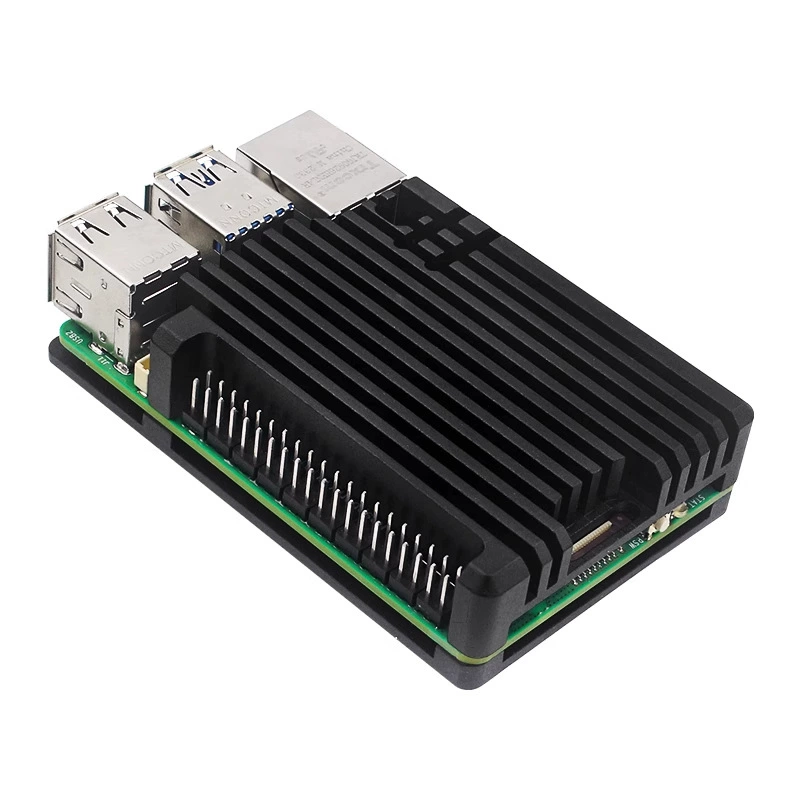 Корпус Raspberry Pi 5-й генерации из алюминиевого сплава, крепление, радиатор, вентилятор, защитная оболочка Raspberry Pi 5, пассивный радиатор