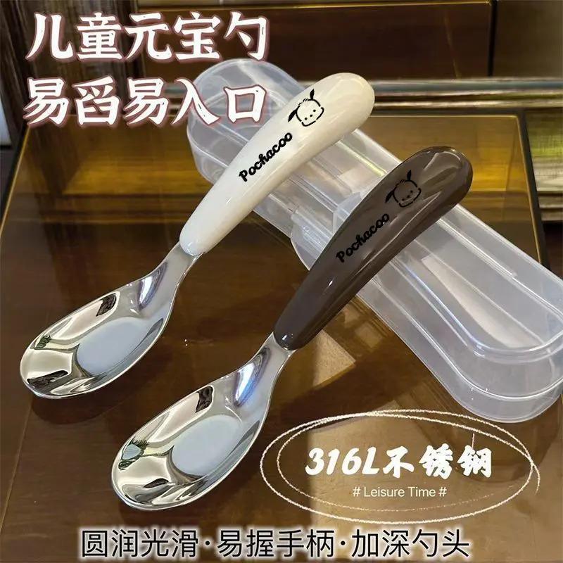 316 cucharas de bebé de acero inoxidable cucharas de arroz cucharas de arroz cucharas para niños cucharas para bebés 1 - 3 años de edad