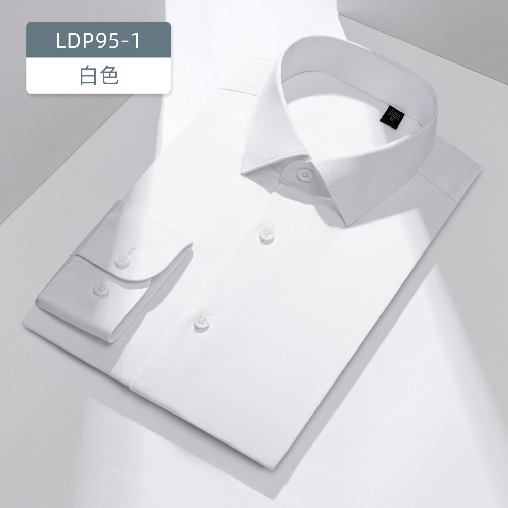 300 camisas de seda de alta calidad de lujo de hombre de mangas cortas DP sin quemar de algodón de terciopelo largo de verano de negocios camisa blanca para hombres