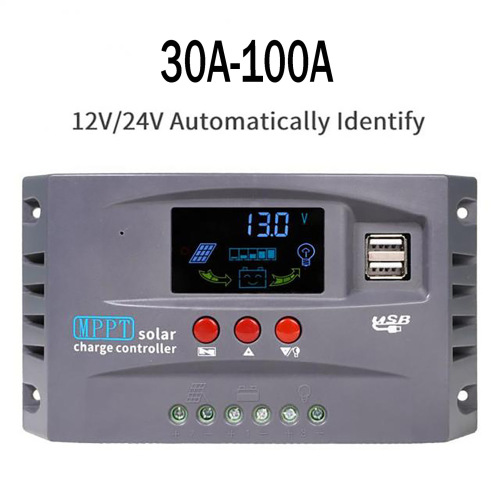 Cross-border MPPT solar controller 12V24V automatic universal photovoltaic panel charging control regulator