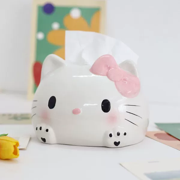 Ceramic tissue box