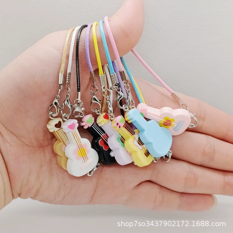 Small doll house, guitar, keychain