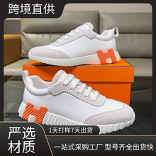 欧洲站2025新款H家男鞋厚底减震跑步鞋休闲小白鞋运动鞋跨境