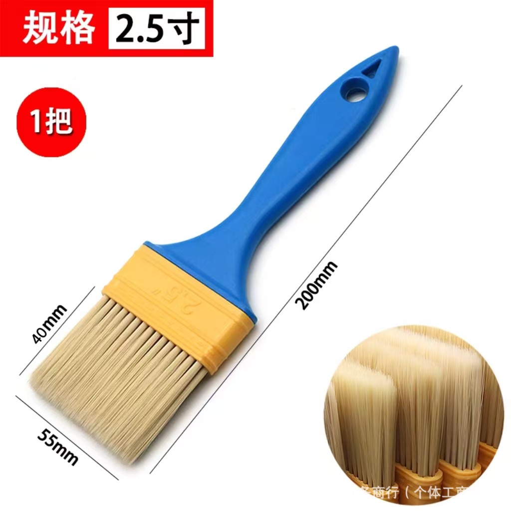 Cepillo de pintura cepillo de barbacoa cepillo de pintura cepillo de limpieza cepillo de plástico de lana suave cepillo de implante de lana nylon no pierde pelo al por mayor resistente a altas temperaturas
