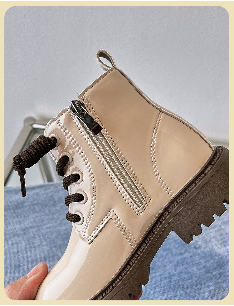 Children's Martin boots autumn and winter new style girls boots non slip girls black big children's short boots boys spring_voghion.com